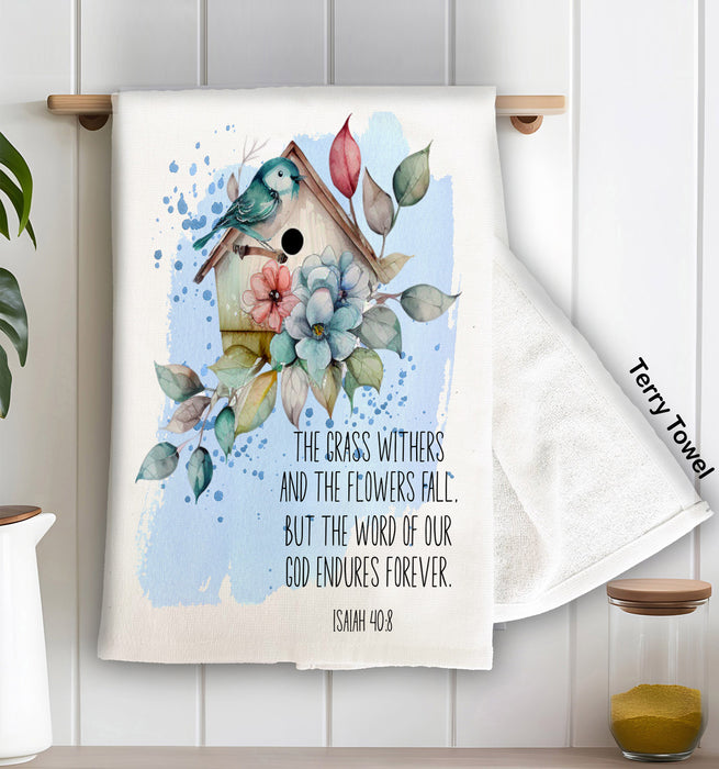 Spiritual The word of God Endures Terry Cloth Towel