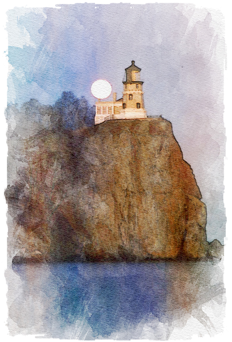 Split Rock Light House Stone Coasters