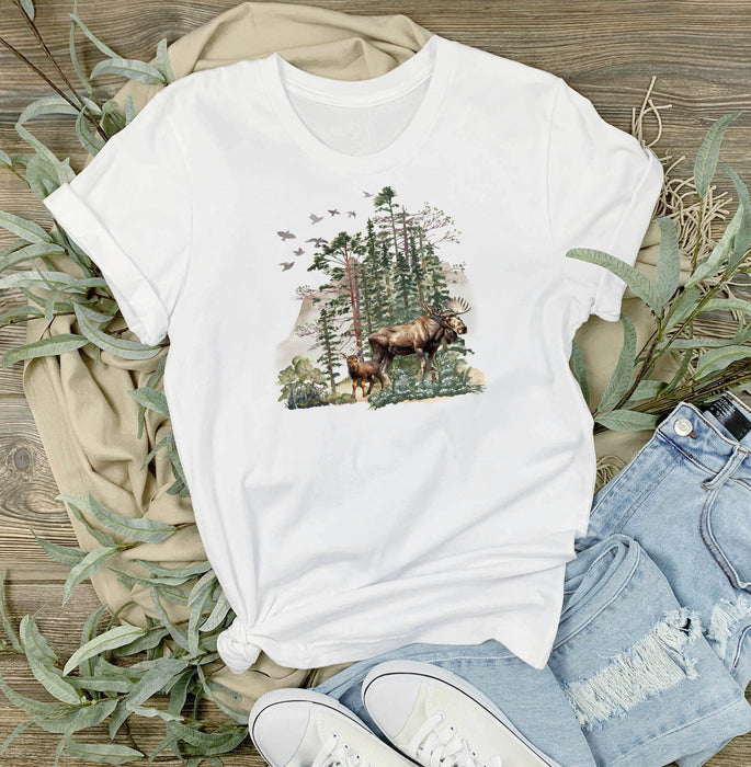 Moose in Forest T-Shirt