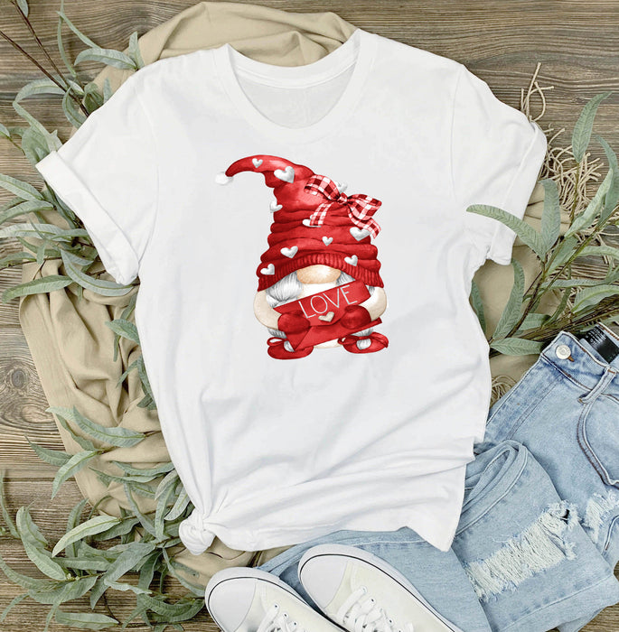 Valentine Red Gnome Love T-Shirt