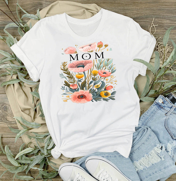 Mothers Day Mom Flowers T-Shirt