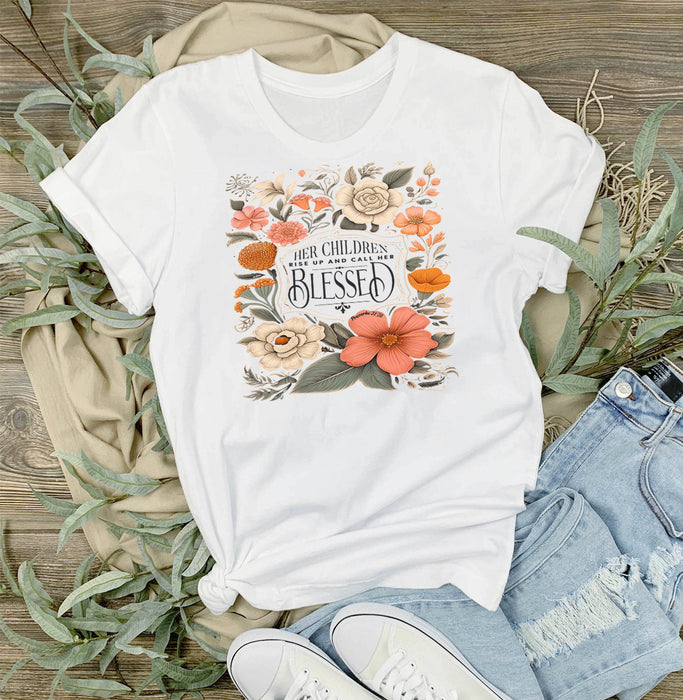 Mothers Day Children Call Her Blessed T-Shirt