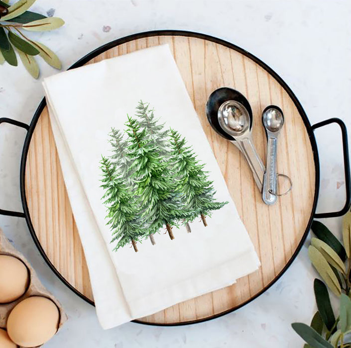 Christmas Trees Cotton Tea Towels