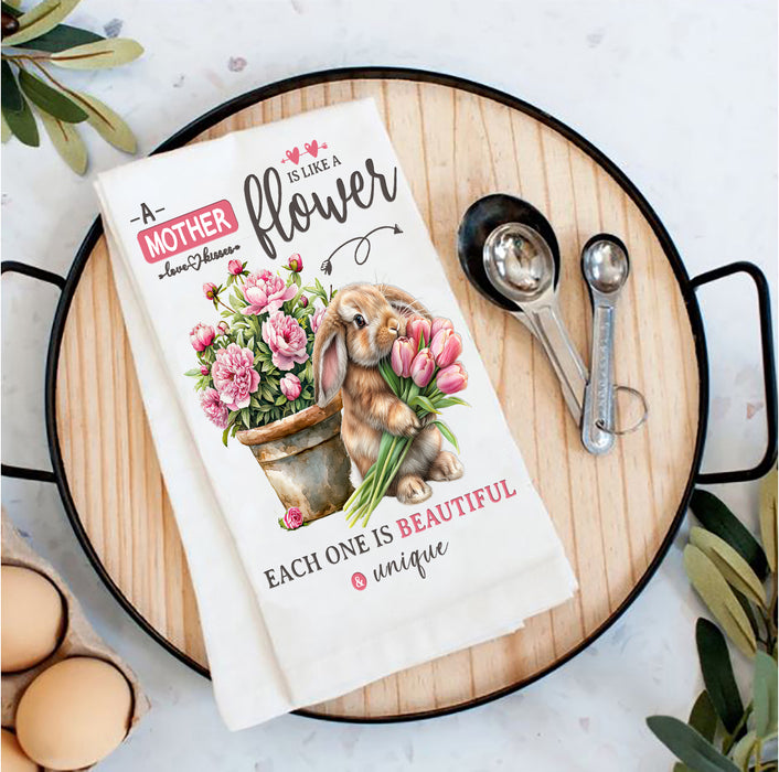 Mothers Blessing is Like a Flower Tea Towel