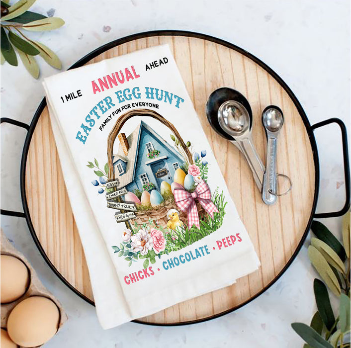Annual Easter Egg Hunt Tea Towel