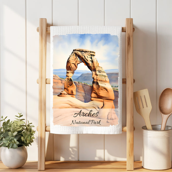 Arches National Park Utah Waffle Weave Towel