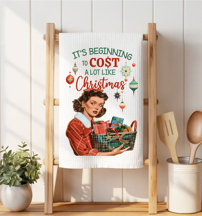 Beginning to cost like Christmas Waffle Weave Towel