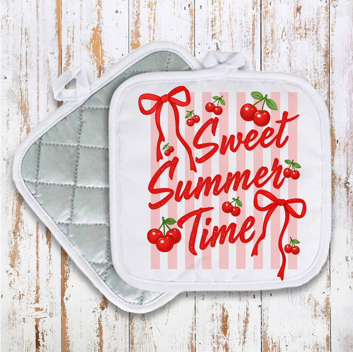 Sweet Summer Time Cherry Pot Holder