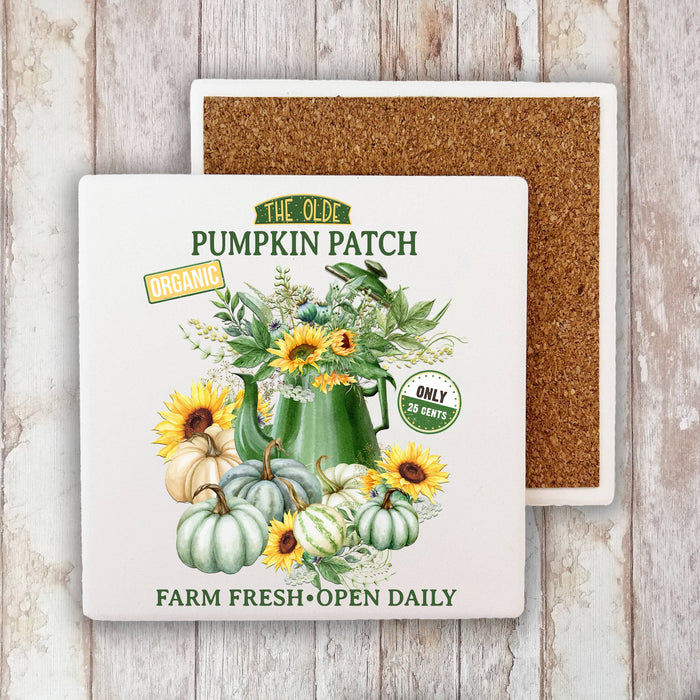 Fall Autumn Farm Pumpkin Patch  Stone Coaster