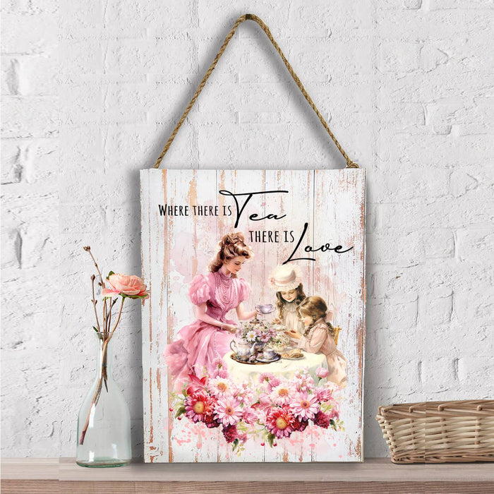 Victorian Mother Daughter Tea Wall Decor