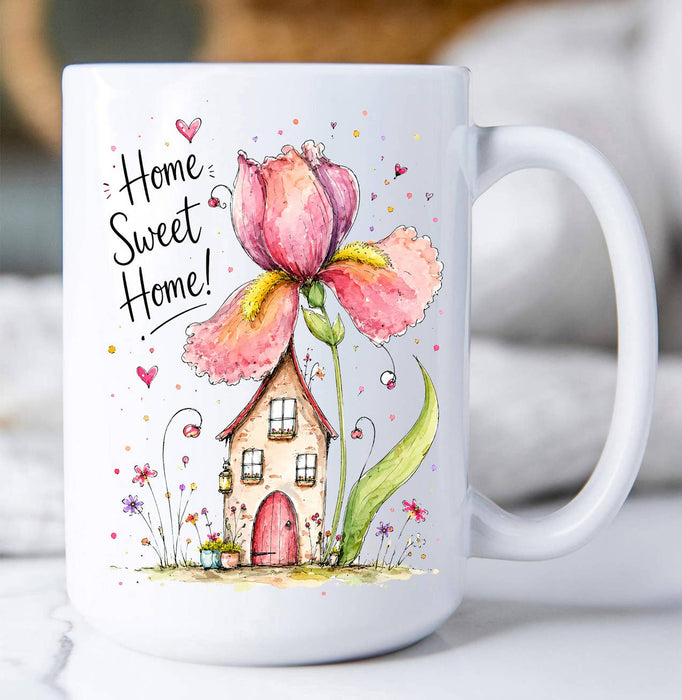 Home Sweet Home Spring Flowers Coffee Mug