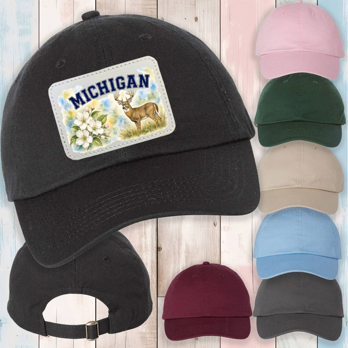 Michigan State Bird and Animal Baseball Hat