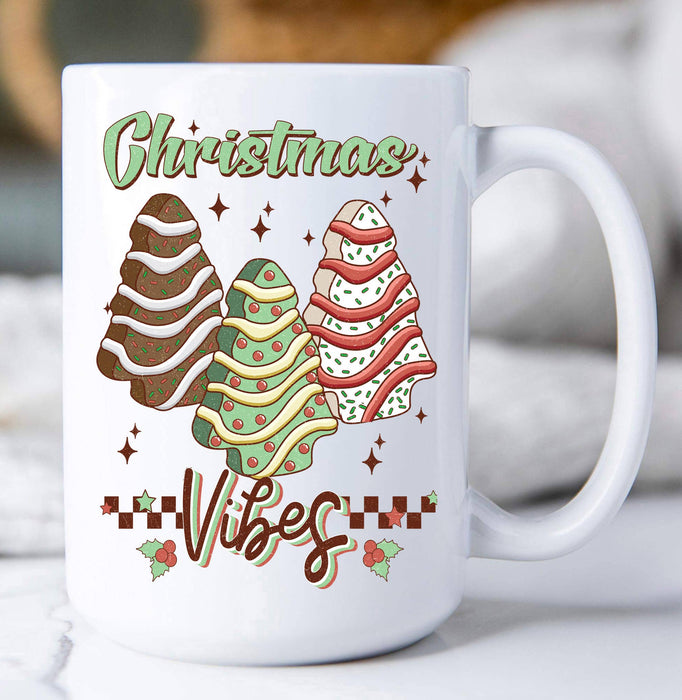 Christmas Vibes Tree Cakes Coffee Mug