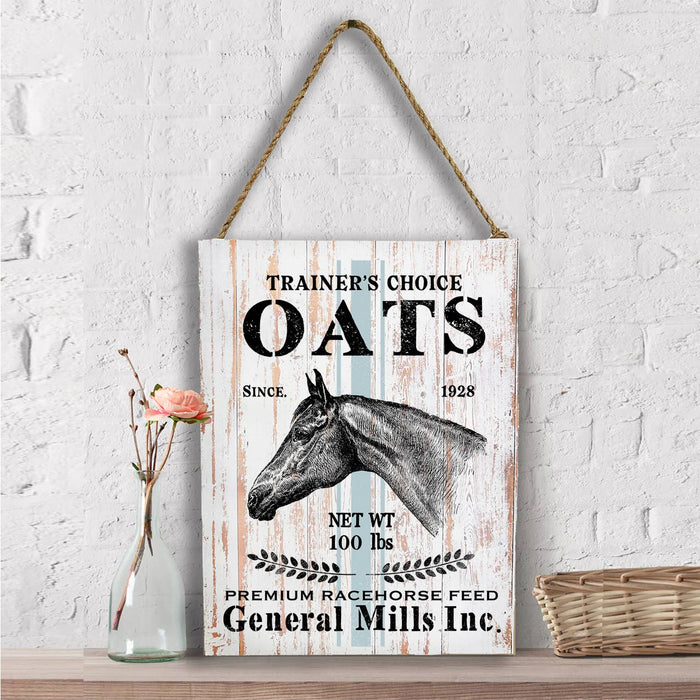 Trainers Choose Oats Horse Wall Decor
