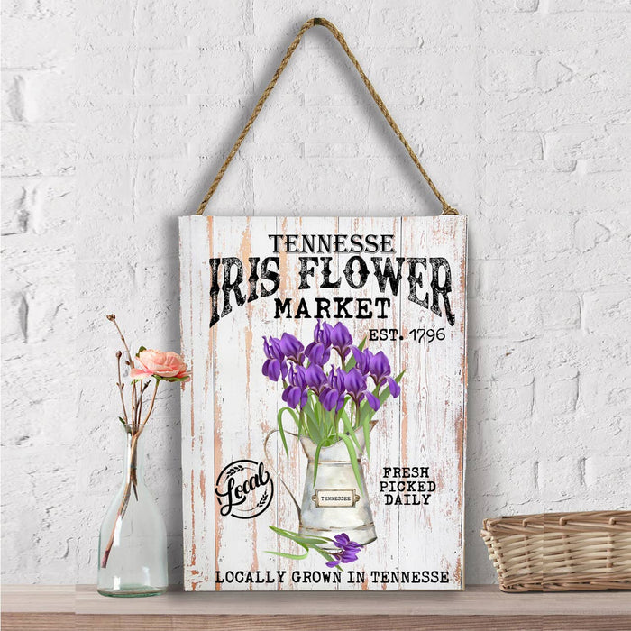 Tennessee State Flower Iris Souvenir Wall Decor