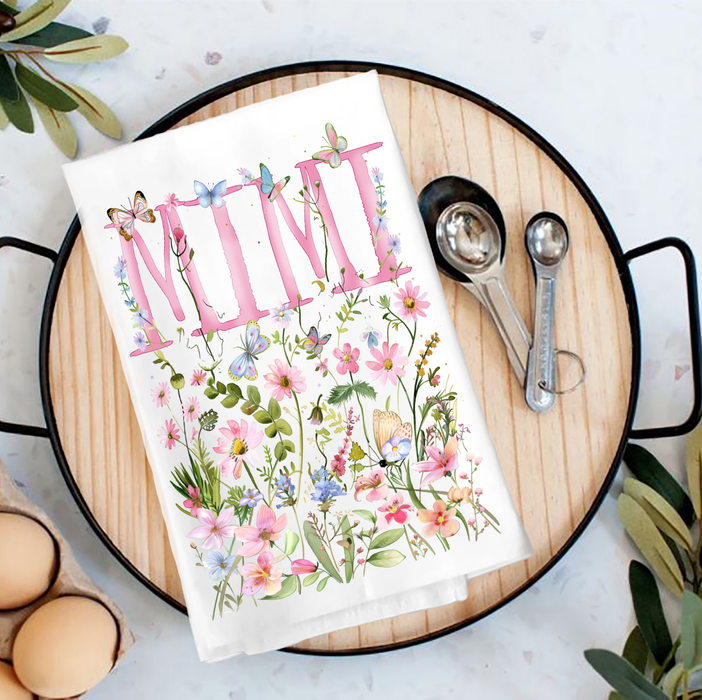Mother's Day Wild Flowers Mimi Tea Towel