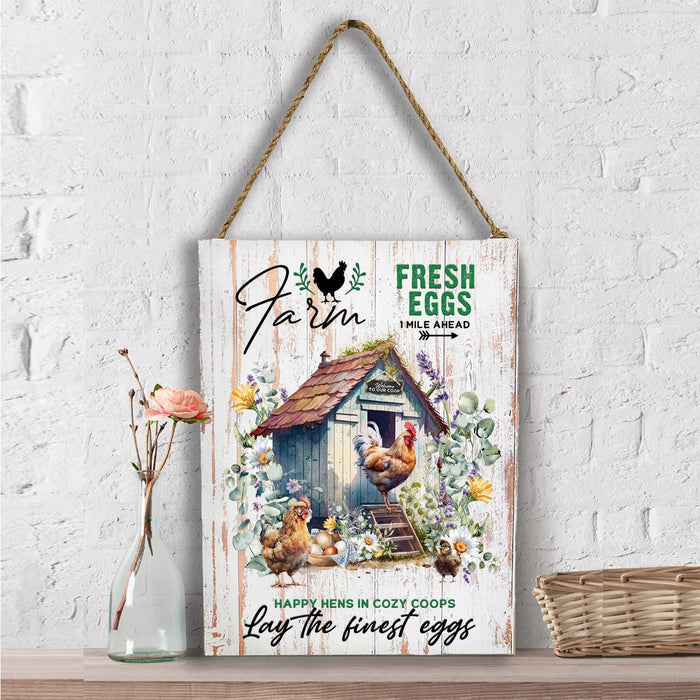 Country Farm Chicken Coop Wall Decor