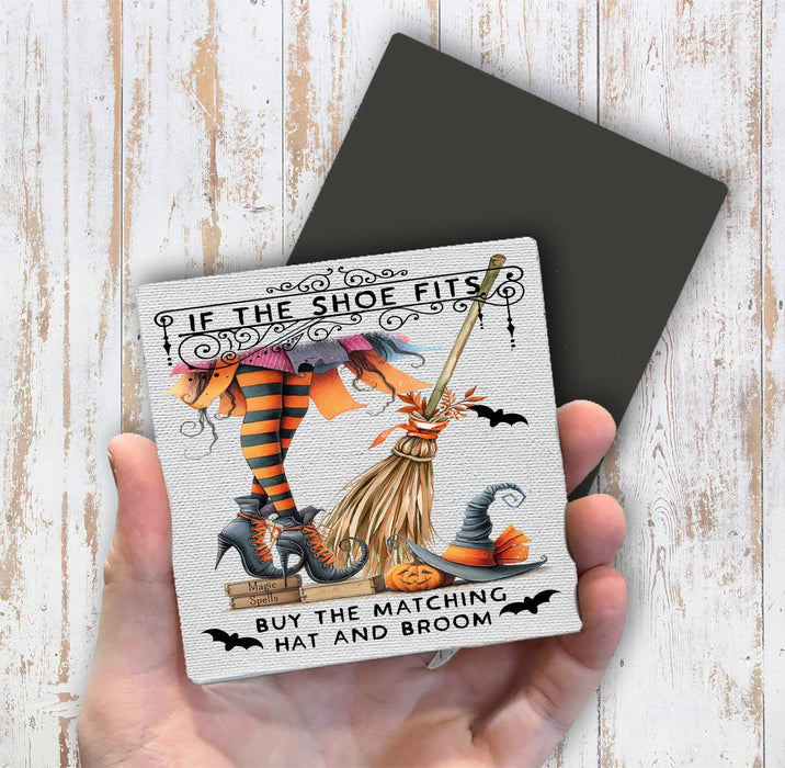 Halloween Witch If the Shoe Fits Magnet Fridge