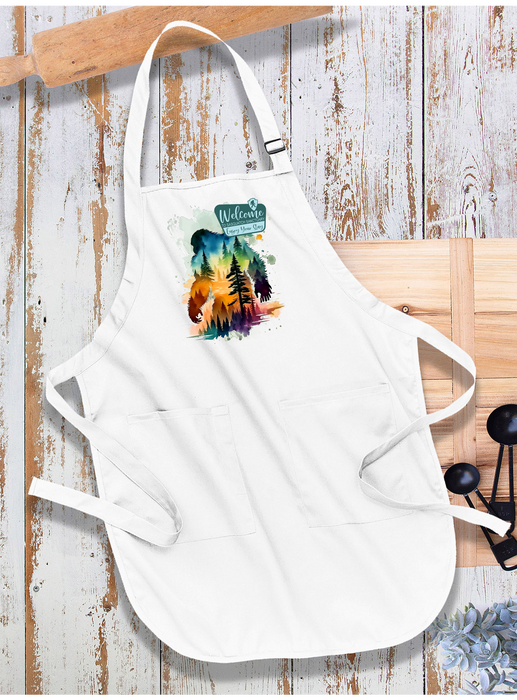 Sasquatch Sanctuary Big Foot Apron