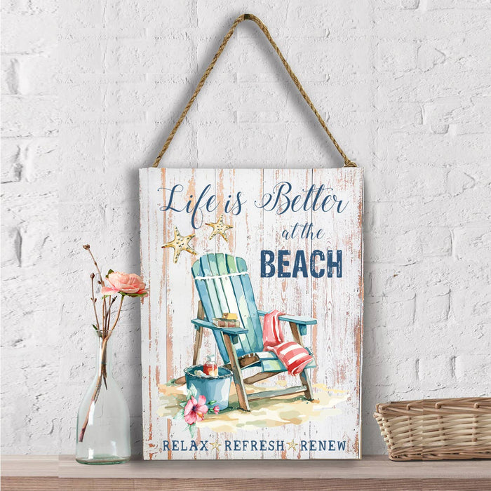 Coastal Life is better at the Beach Wall Decor