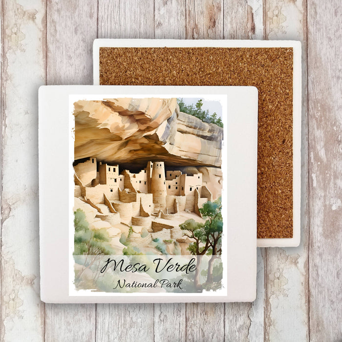 Mesa Verde National Park Colorado Stone Coaster
