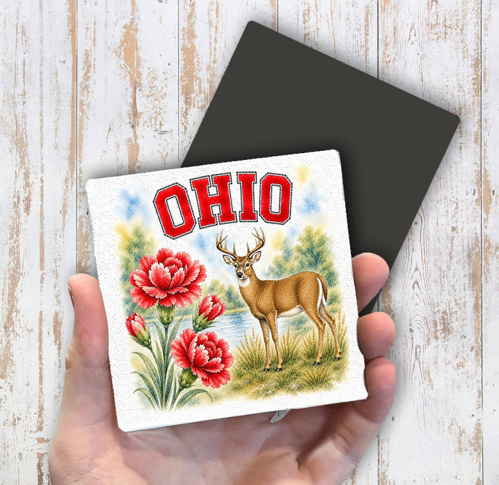 Ohio State Bird and Animal Magnet Fridge