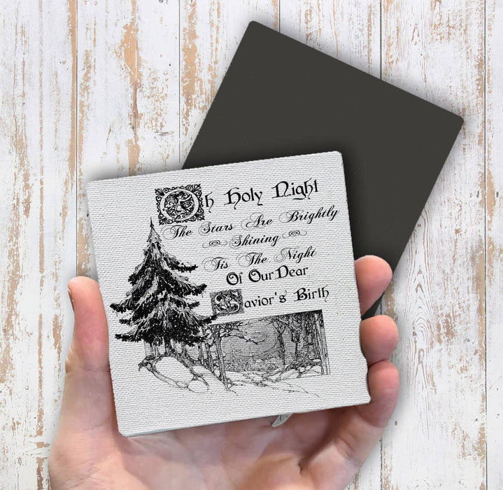 Oh Holy Night Christmas Tree, Magnet Fridge