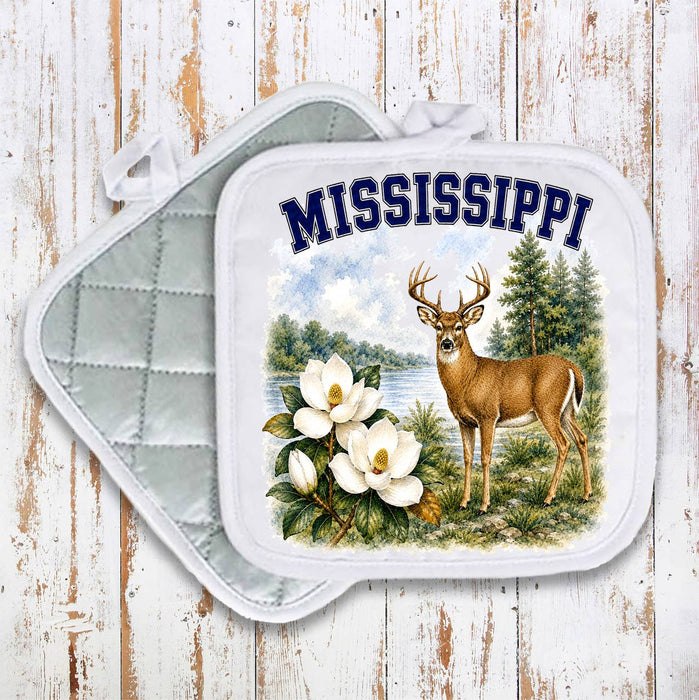 Mississippi State Bird and Animal Pot Holder