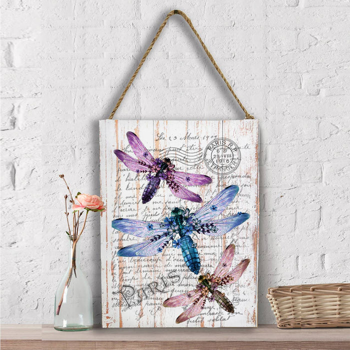 Vintage Dragonfly Paris Insect  Wall Decor
