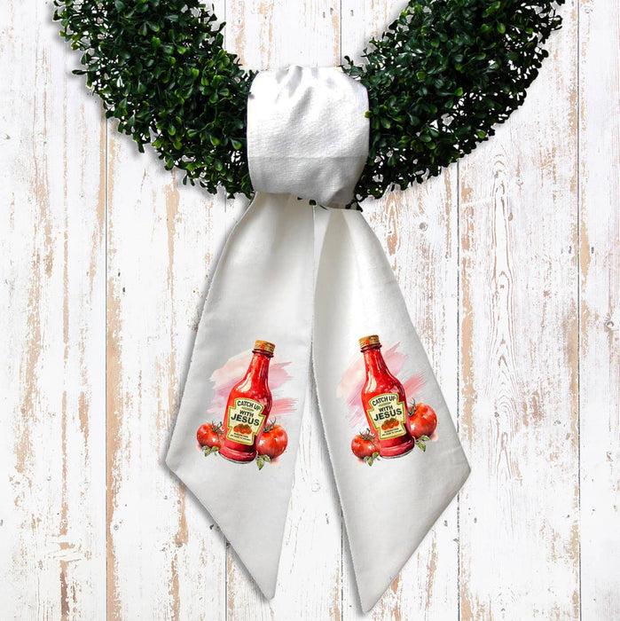 Catch Up with Jesus Spiritual Wreath Sash