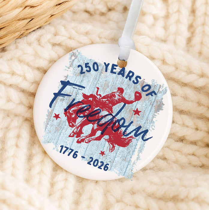 Western 250 years of Freedom Ornament