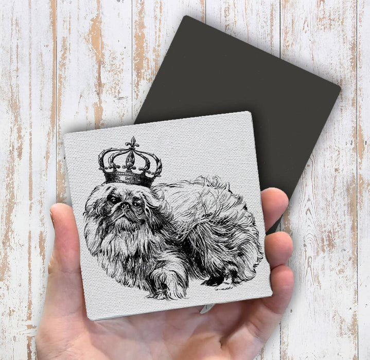 Pekingese Dog Crown, Magnet Fridge