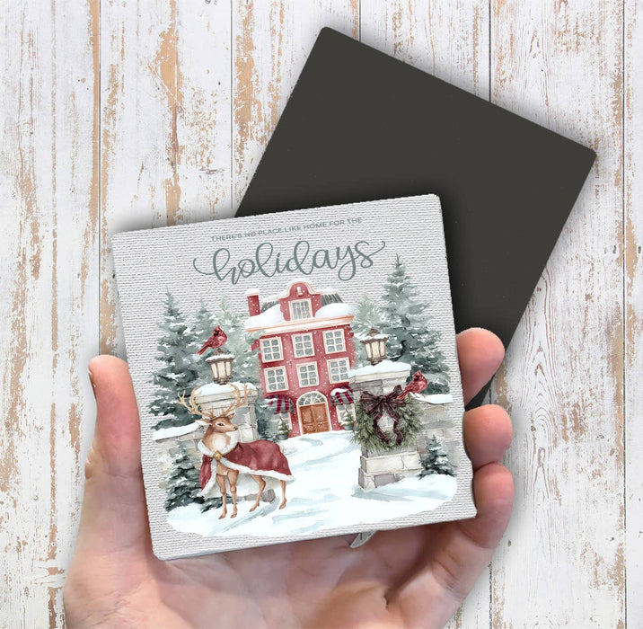Christmas Home for the Holiday days Magnet Fridge