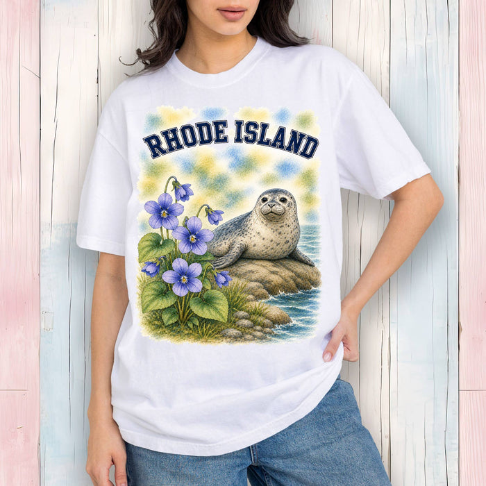 Rhode Island State Bird and Animal T-Shirt