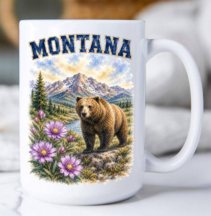 Montana State Bird and Animal Coffee Mug