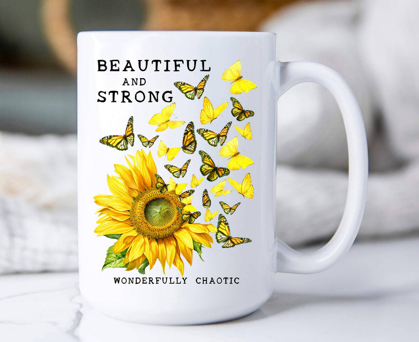 Sunflower Wonderfully Chaotic Coffee Mug