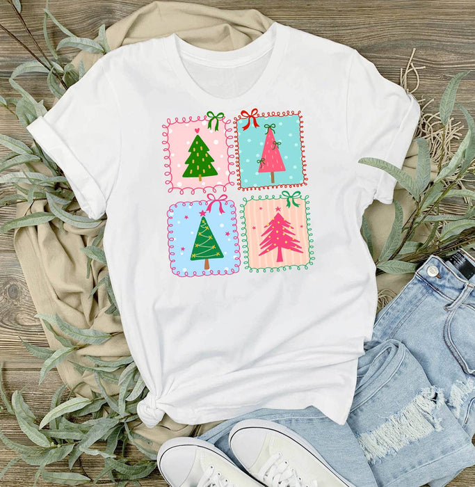 Christmas Tree Hand-Drawn Frame T-Shirt