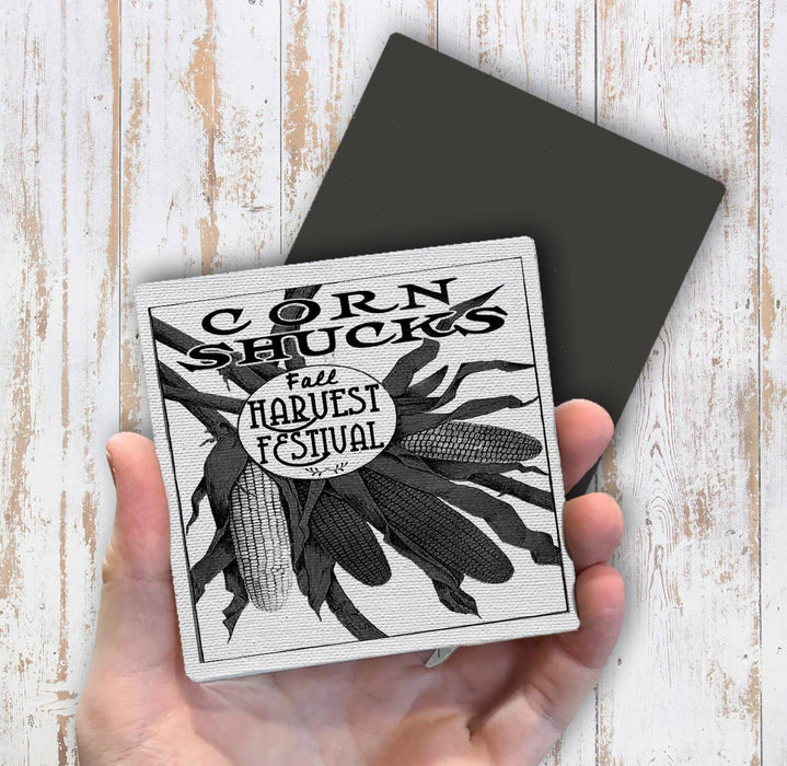 Country Farm, Corn Shucks, Magnet Fridge