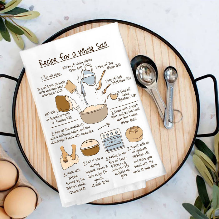 Spiritual Recipe for a Whole Soul Tea Towel