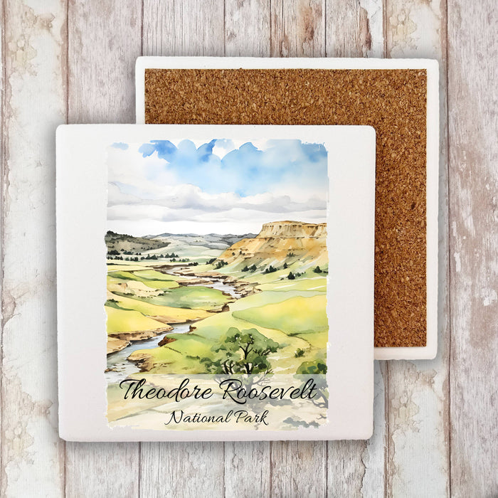 Theodore Roosevelt National Park ND Stone Coaster