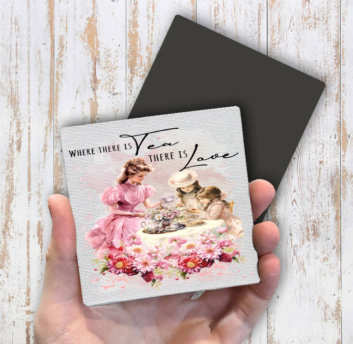 Victorian Mother Daughter Tea Magnet Fridge