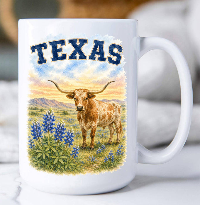 Texas State Bird and Animal Coffee Mug