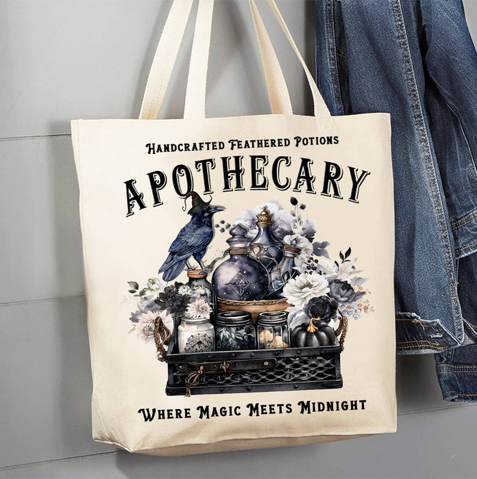 Halloween Apothecary Potions Canvas Tote Bag