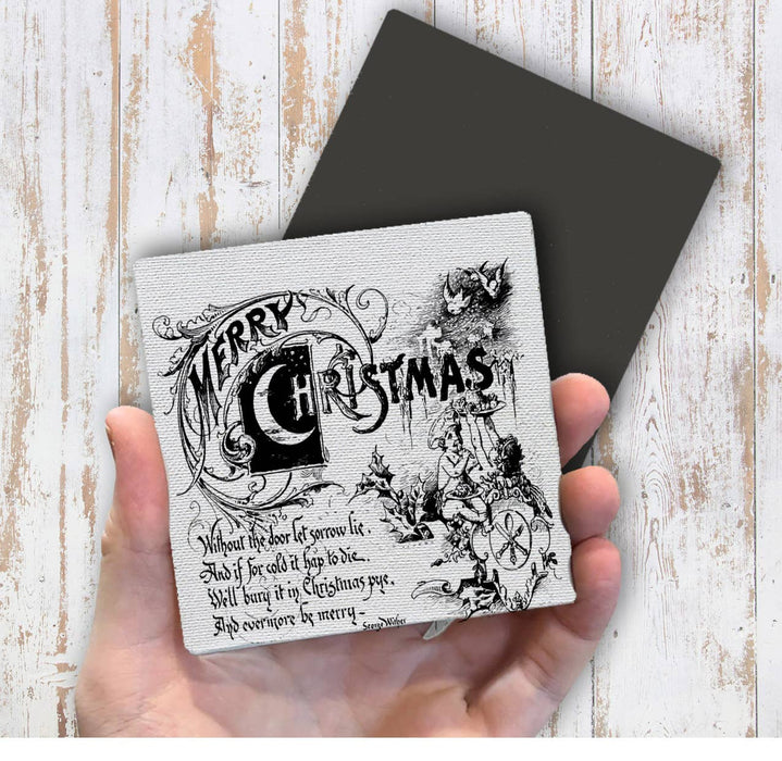 Merry Christmas Without Door Magnet Fridge