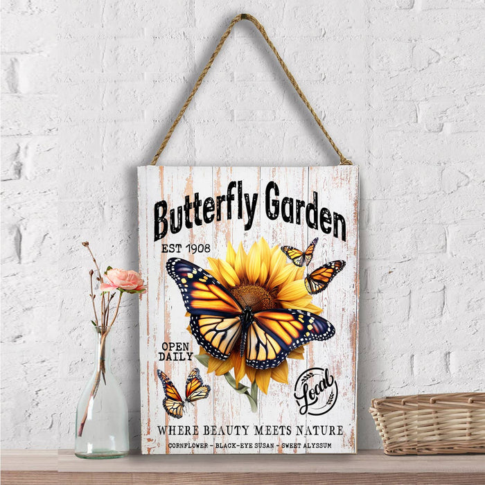 Monarch Butterfly Garden Wall Decor