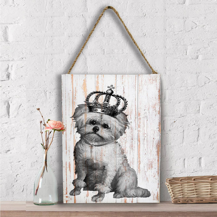 Maltese Dog Crown, Wall Decor