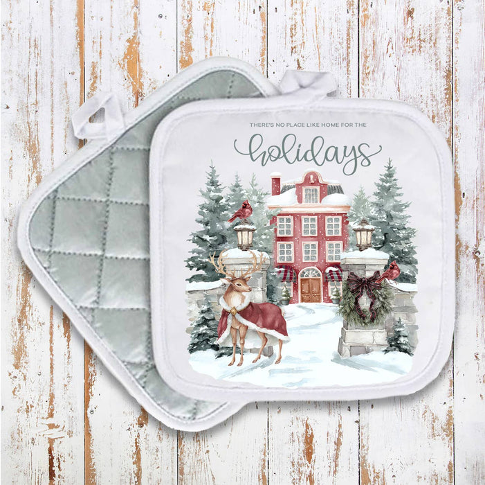 Christmas Home for the Holiday days Pot Holder