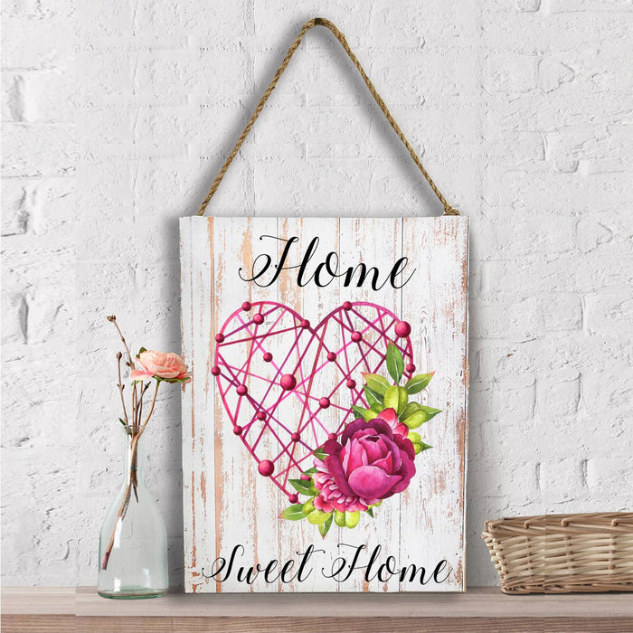 Valentine Heart Home Sweet Home  Wall Decor
