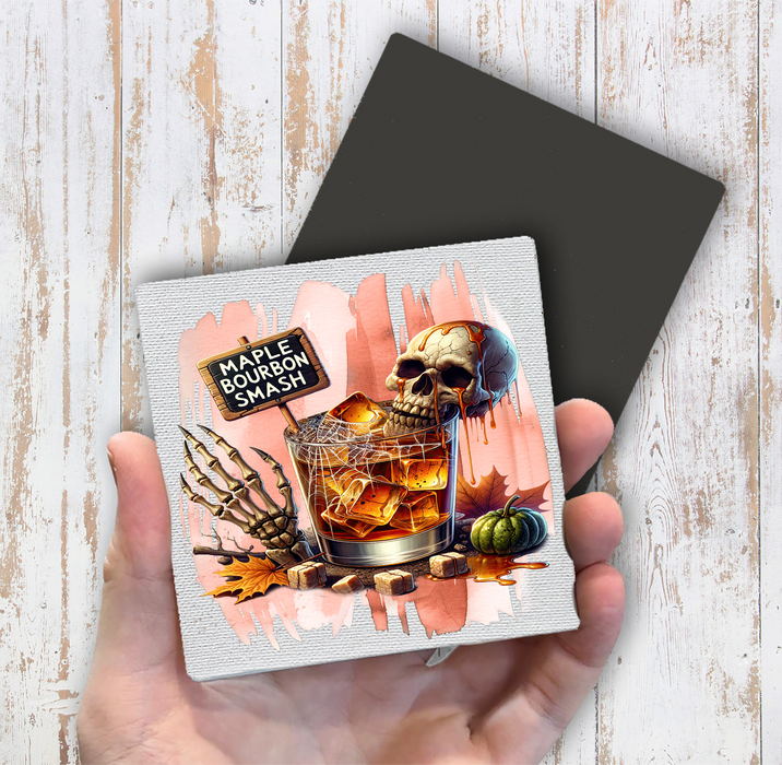 Halloween Maple Bourbon Smash Magnet Fridge