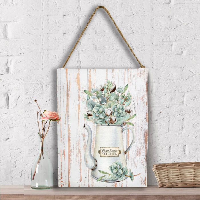 Eucalyputs tea Pot, Wall Decor